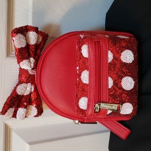 Disney mini red with white dots bag by Loungefly